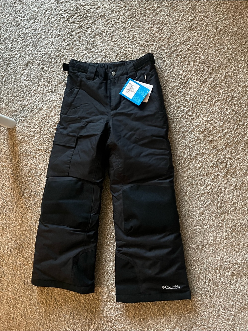 Columbia Bugaboo Youth Snow Pants Black Boys Size 8 NWT